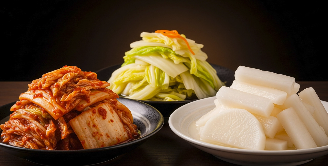 韓式泡菜、台式酸菜、日式醃蘿蔔
